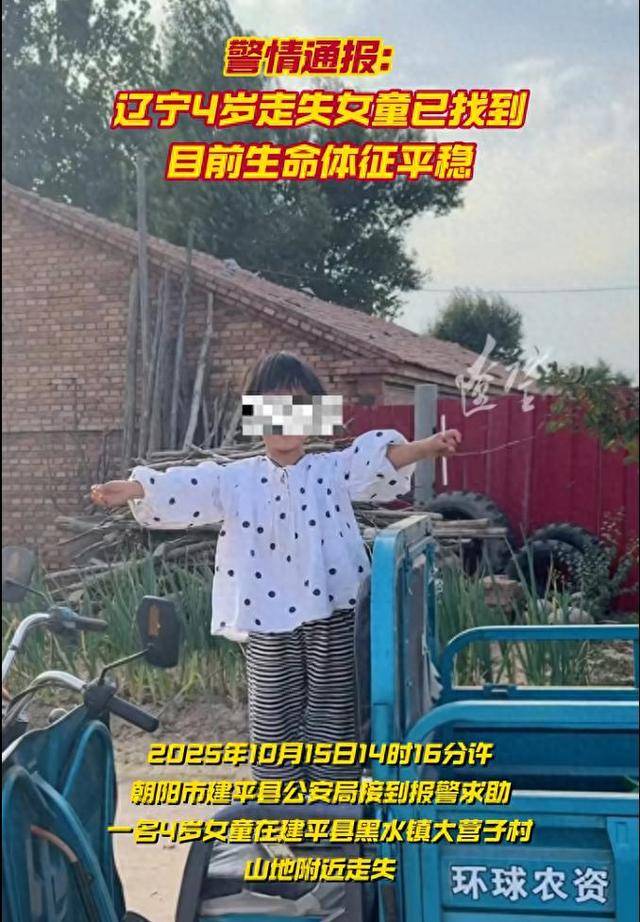 遼寧走失女童自述：迷路后睡在草地，期間無人接觸 公安機關：正進一步調查核實:金屬制品廠
